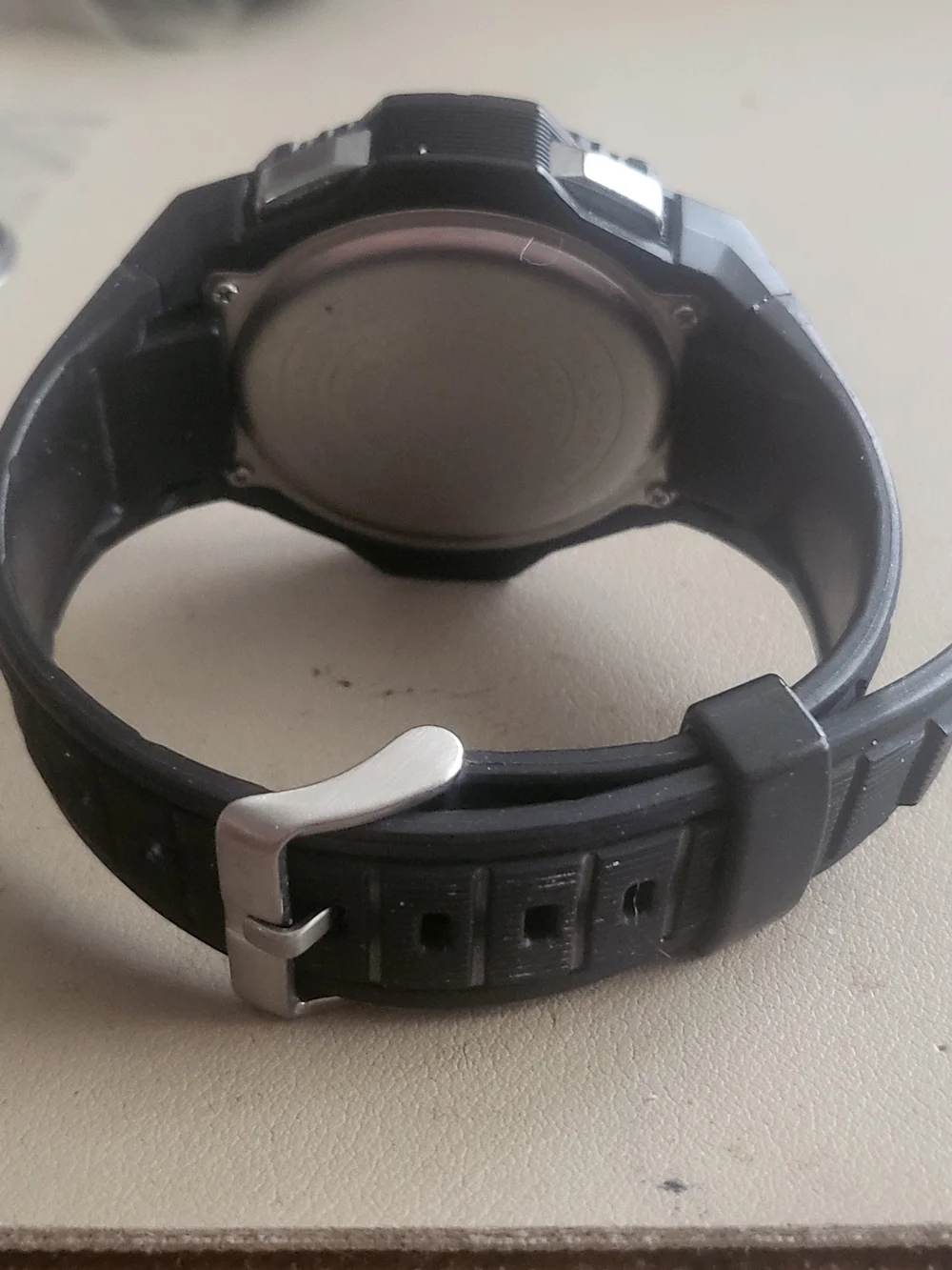 10/$20 Armitron All Sport Black Resin Digital Alarm Chrono Men's Watch